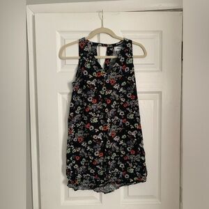 Old Navy black dress with flowers. Size small